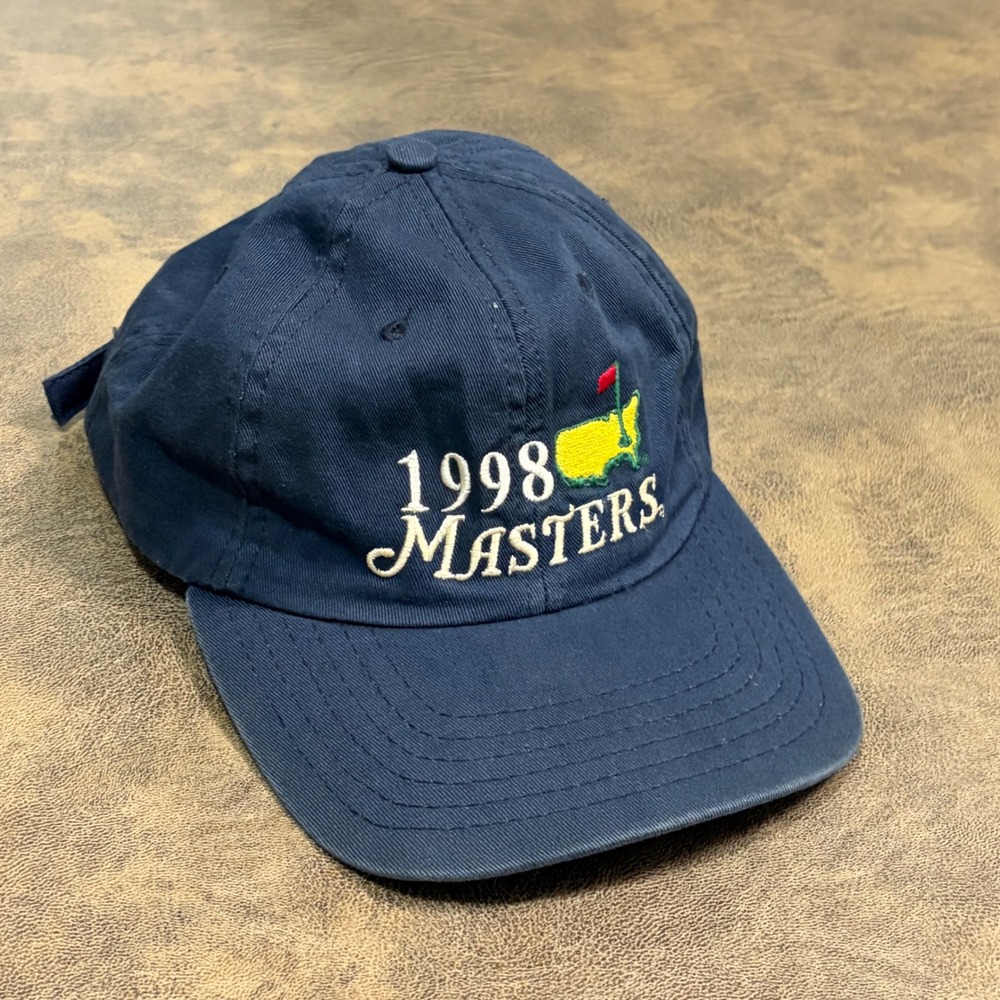 American Needle Masters Hat Mens OSFA Navy 1998 Tournament Golf Dad Cap 5841